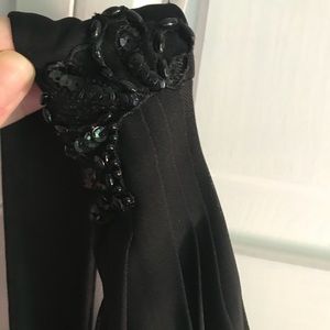 One Shoulder Black Evening Gown